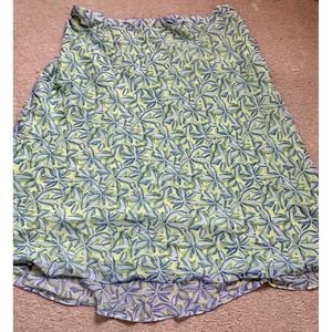 Jaclyn Smith‎ Plus Size 1X Skirt Women's Flowy Floral Print Midi Length